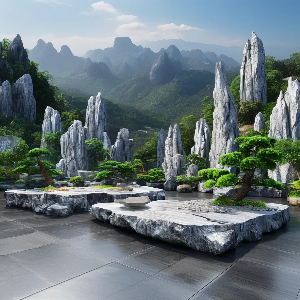 为什么越来越多人选择英德市山石异景园林景观工程有的黑山石